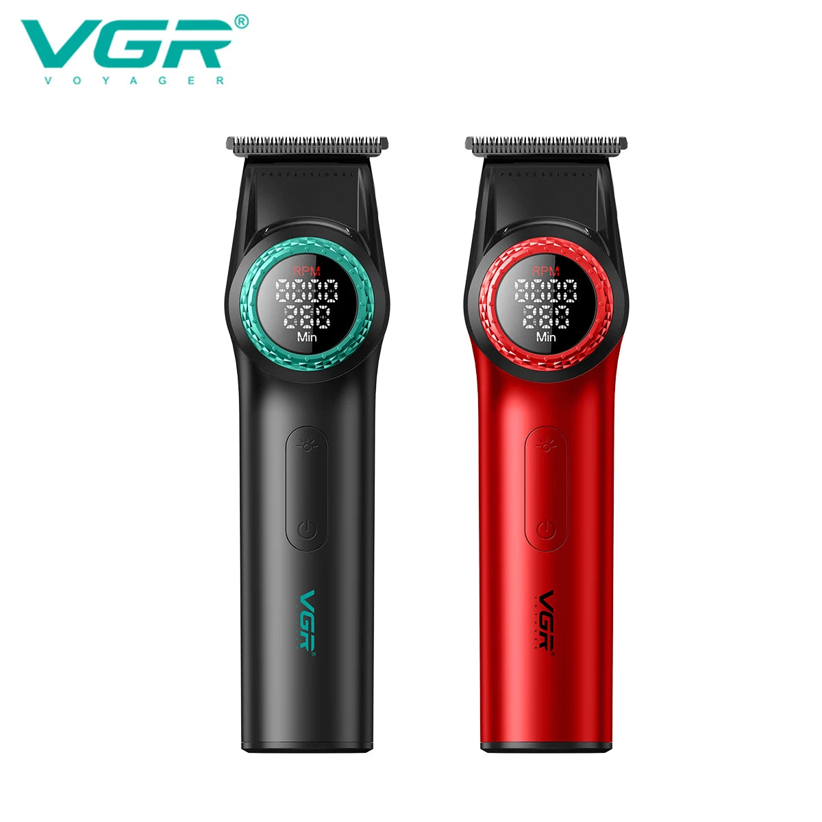 VGR Hair Trimmer Professional USB Hair Clipper Rechargeable Cordless Haircut LED DISPLAY Electric BLDC Motor Trimmer for V-977 Peaceful Pleasures Health and Wellness