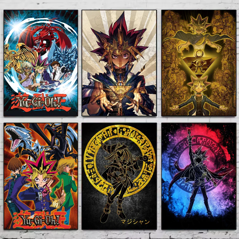 Yu-Gi-Oh! Classic Anime Poster HD Waterproof PVC Wall Art Anime Wall Poster Peaceful Pleasures Health and Wellness