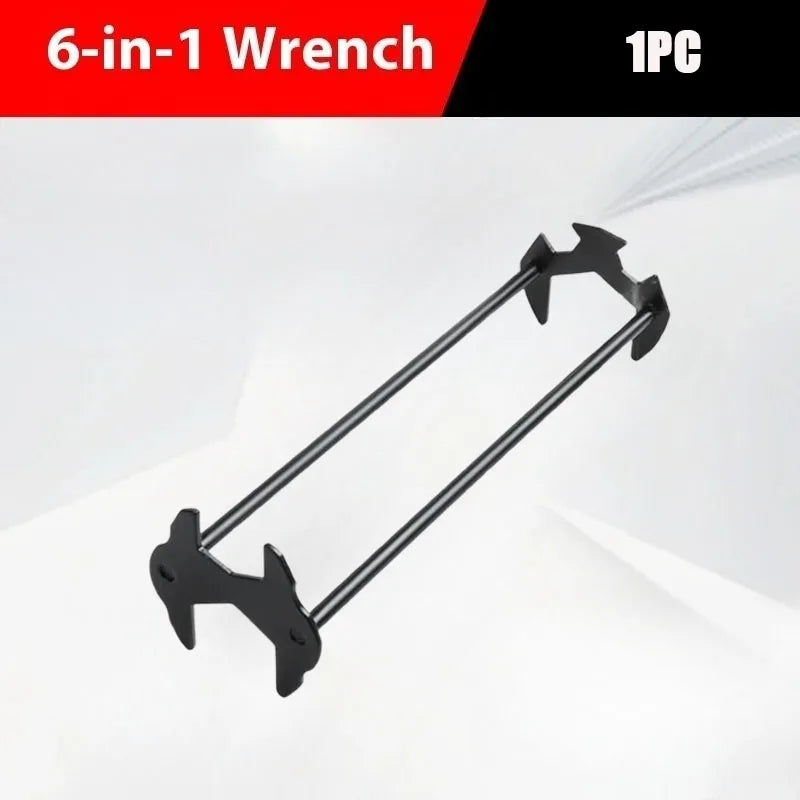 6-in-1 Metal Sink Wrench | Universal Faucet Installation Tool