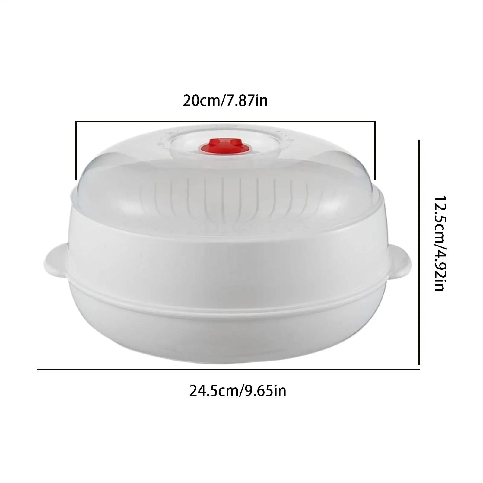 Microwave Steamer PP Large Capacity Heating Steamer Basket Kitchen Steamer Box Steamer Rack Can Exhaust Steam Kitchen Tool Peaceful Pleasures Health and Wellness
