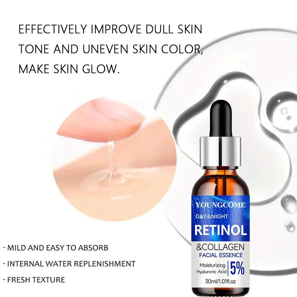 Retinol Cream Serum Combo Set Locks In Moisture Repairs Skin Smoothes Wrinkles Increases Elasticity For Younger Healthier Skin Peaceful Pleasures Health and Wellness
