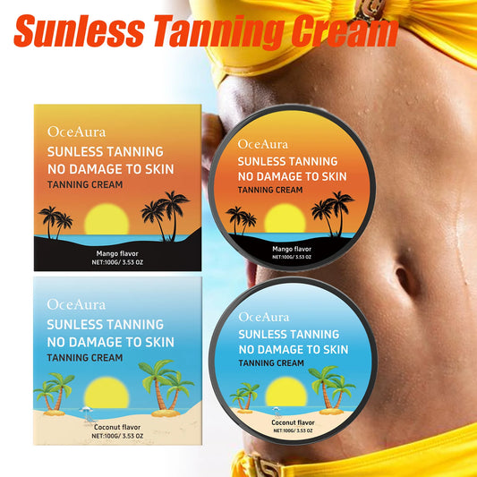 OceAura Sunless Self Tanning Cream – Streak-Free Bronzer 100g