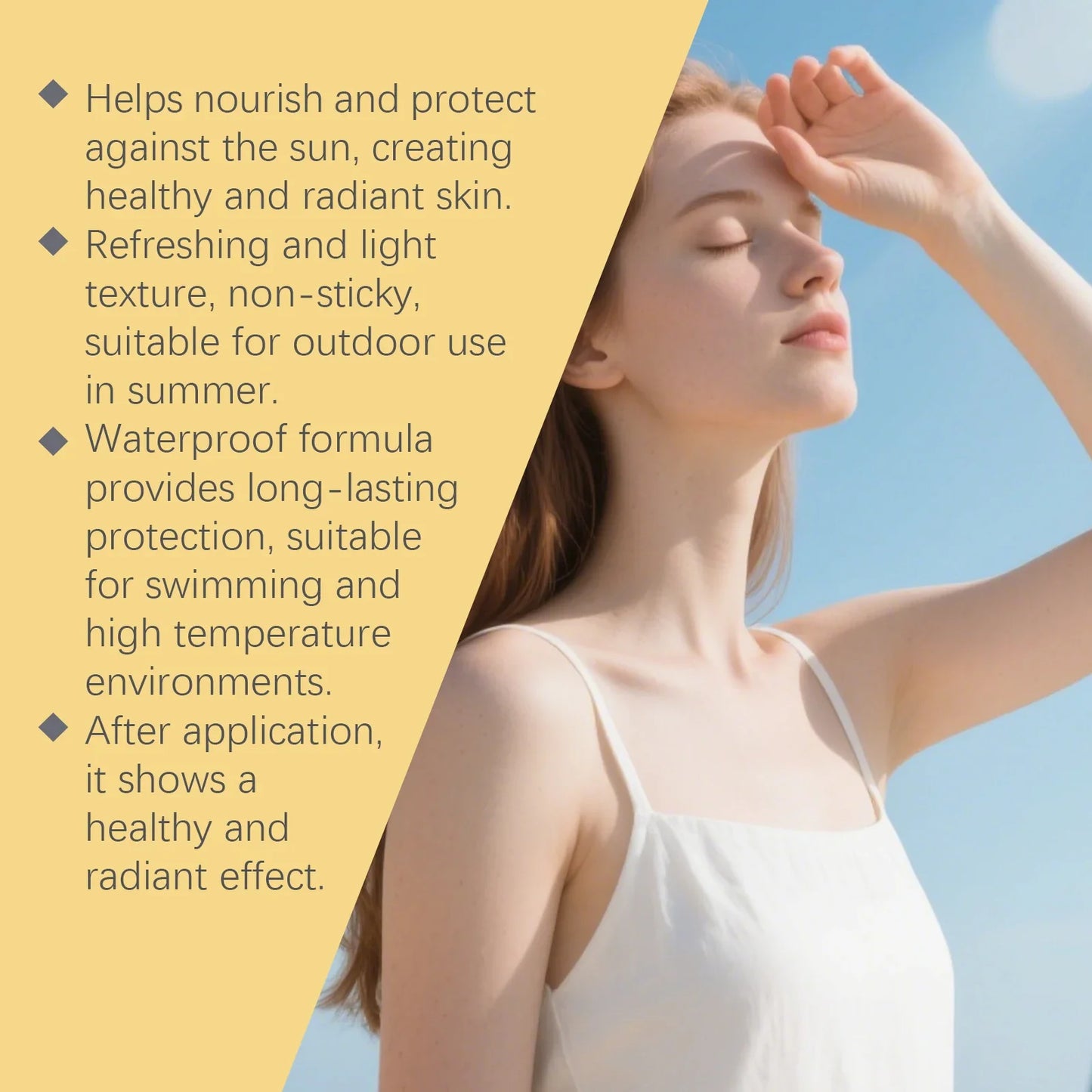 Coconut Sunscreen Oil SPF50 Waterproof UV Protection 100ml