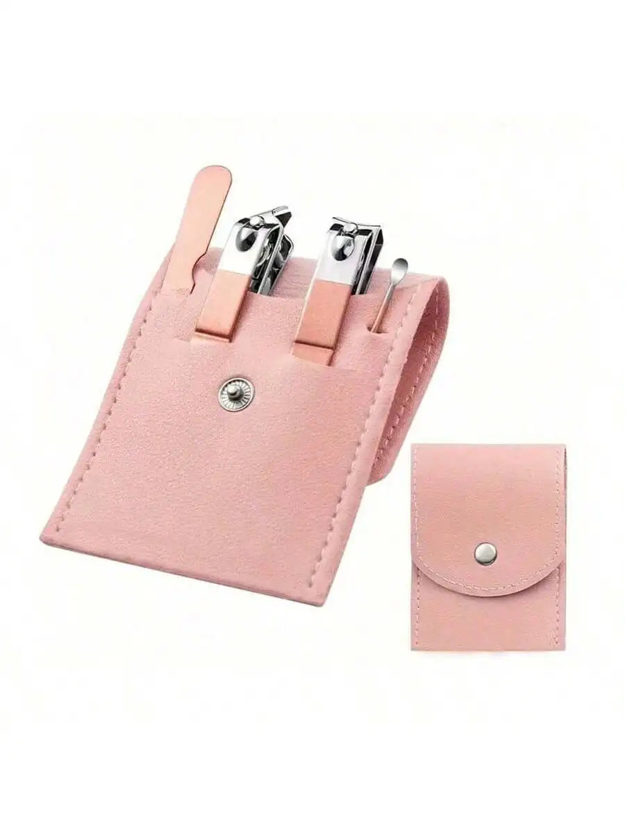 4-Piece Stainless Steel Manicure & Pedicure Grooming Set