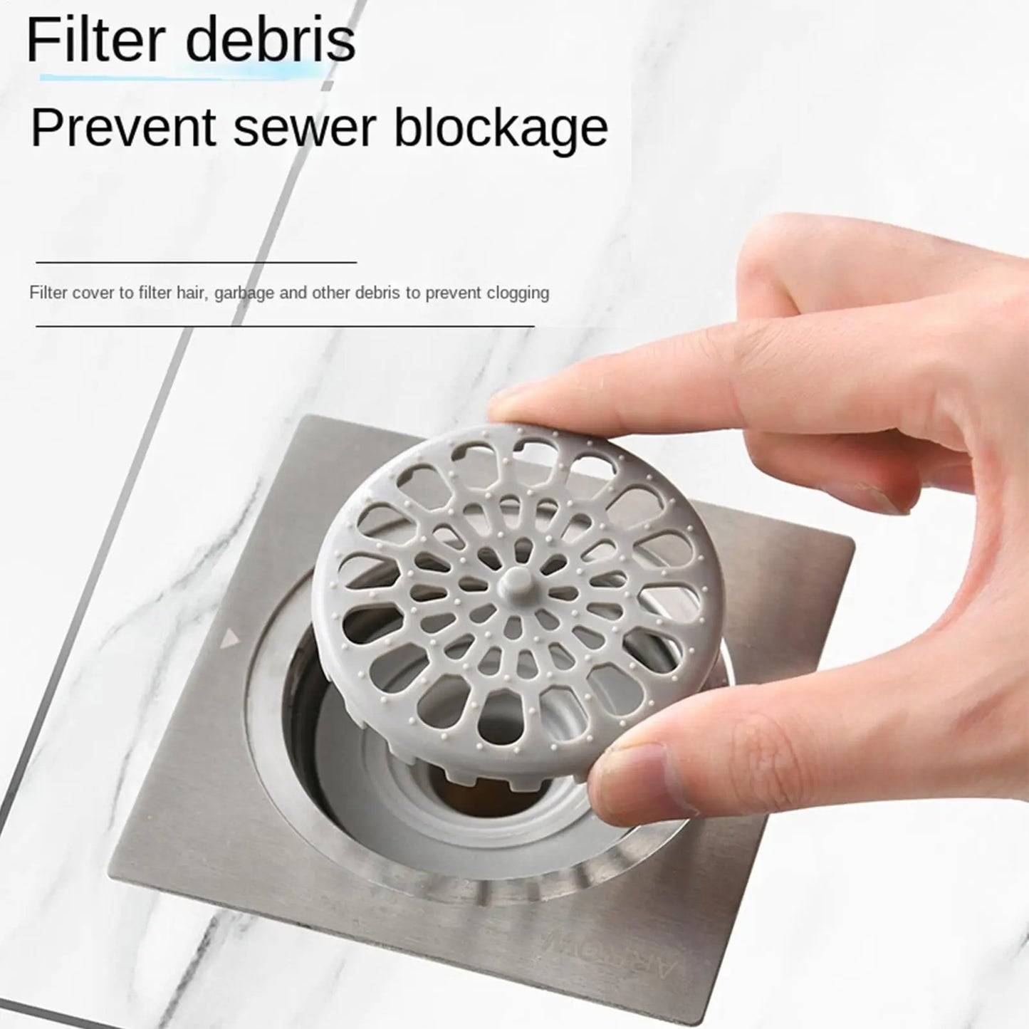 Shower Drain Plug | Mini Bottle Trap Odor-Blocking Floor Drain