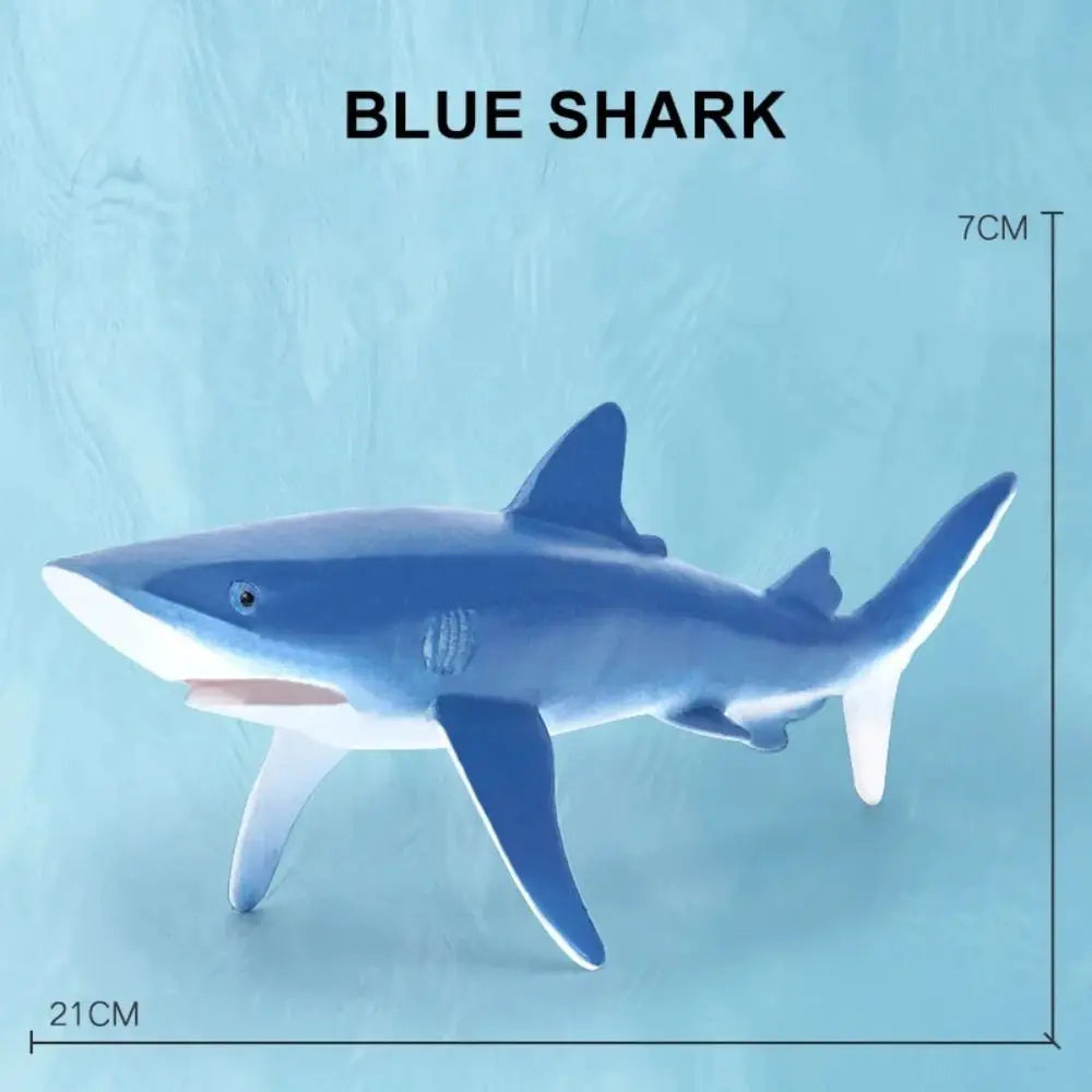 PVC Ocean Animal Figurines – Shark & Whale Sea Life Toys
