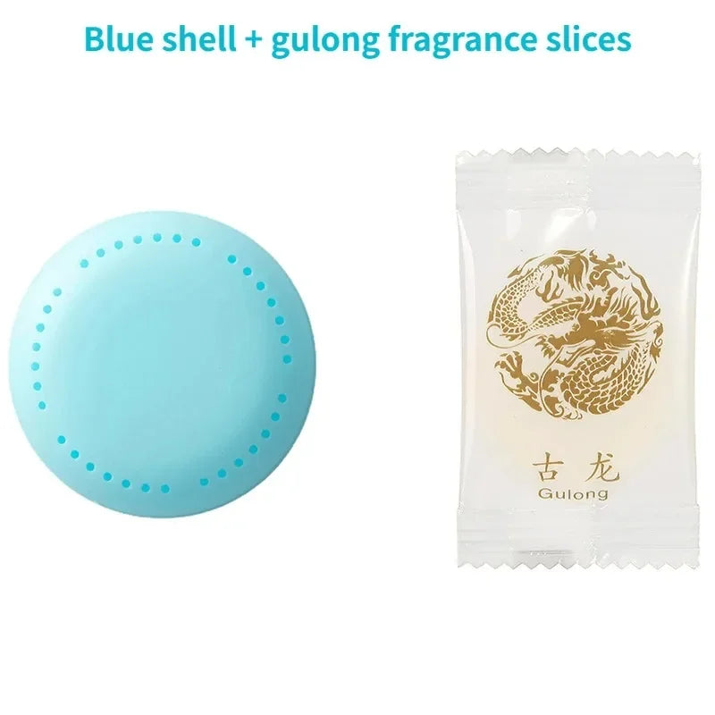 Shell Aromatherapy Air Freshener | Home & Car Fragrance Disc Aromatherapy Air Freshener Peaceful Pleasures Health and Wellness Gulong 1Pcs