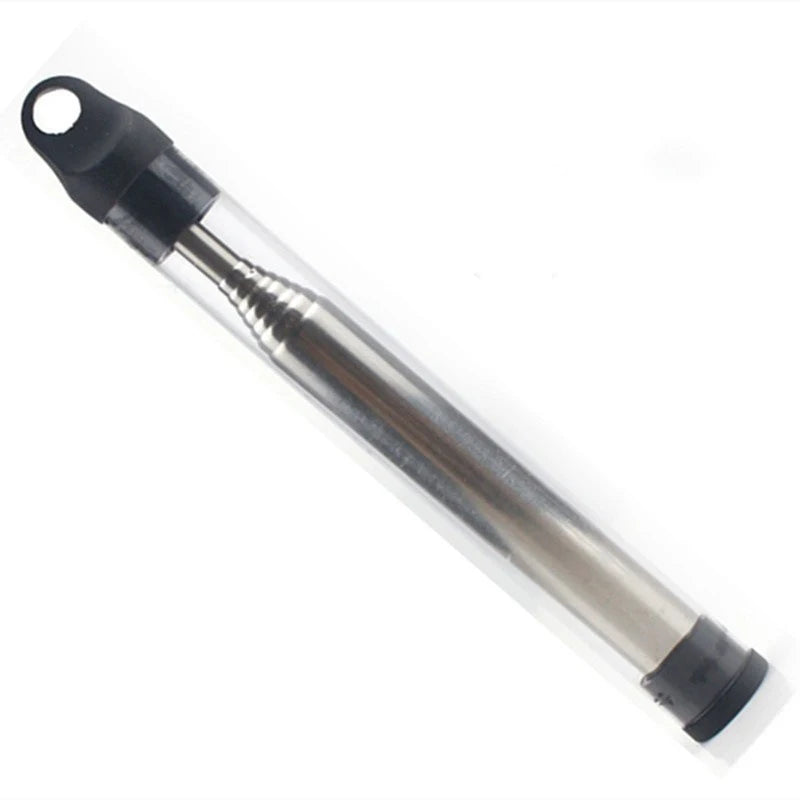 New Stainless Steel Fire Blowing Tube, Pocket Bellow Camping Fire-making Tool, Retractable Windproof Fire Blowing Stick Peaceful Pleasures Health and Wellness Black