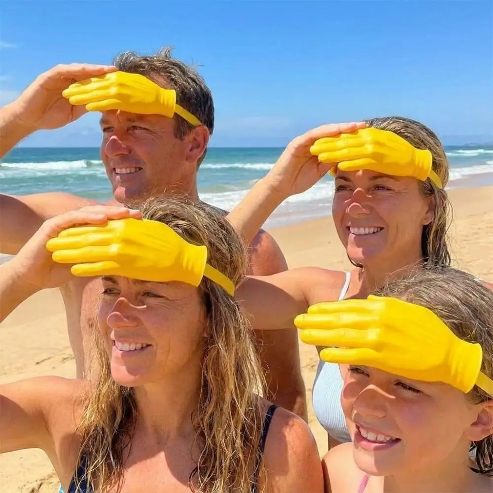 3D Printed Giant Hand Sun Visor Hat – Funny Beach Party Cap