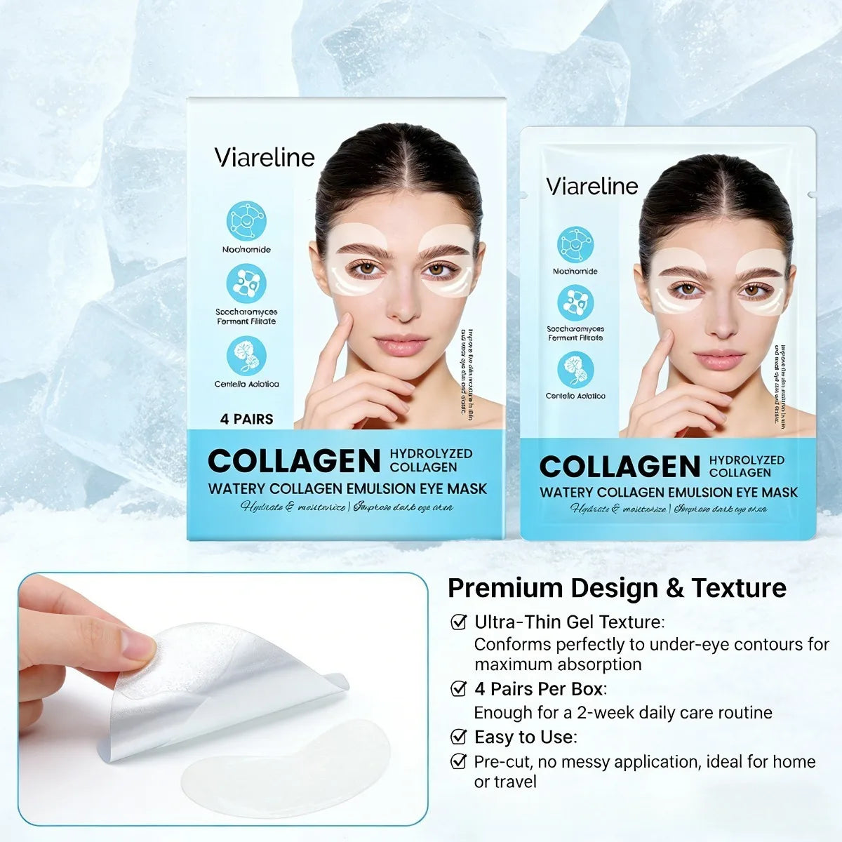 Collagen Eye Patches – Hydrate, Firm & Brighten Eye Contour