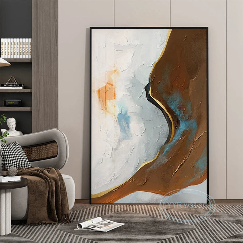 Home Decor Poster Handmade Wall Art Texture Mural Modern Abstract Oil Painting Acrylic Unframed Picture For Living Room Bedroom Peaceful Pleasures Health and Wellness