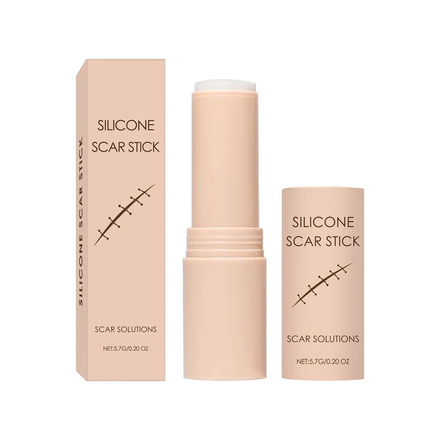 Silicone Scar Stick for Face and Body Lightening Scars Reduce Redness Smoothing Moisturizing Skin Improve Dryness Skin Care 5.7g Peaceful Pleasures Health and Wellness 5.7g boxed