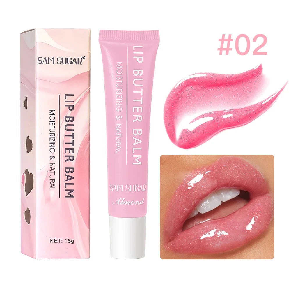 SAM SUGAR Hydrating Lip Butter Balm | Mirror Shine 5 Colors
