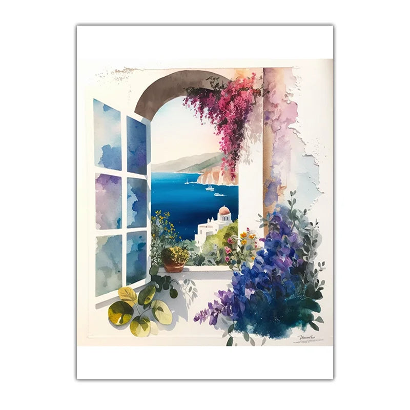 Coastal Scenery Nordic Canvas Wall Art – Beachy Room Decor Canvas Wall Art Peaceful Pleasures Health and Wellness 07 40x60cm No Frame China Mainland
