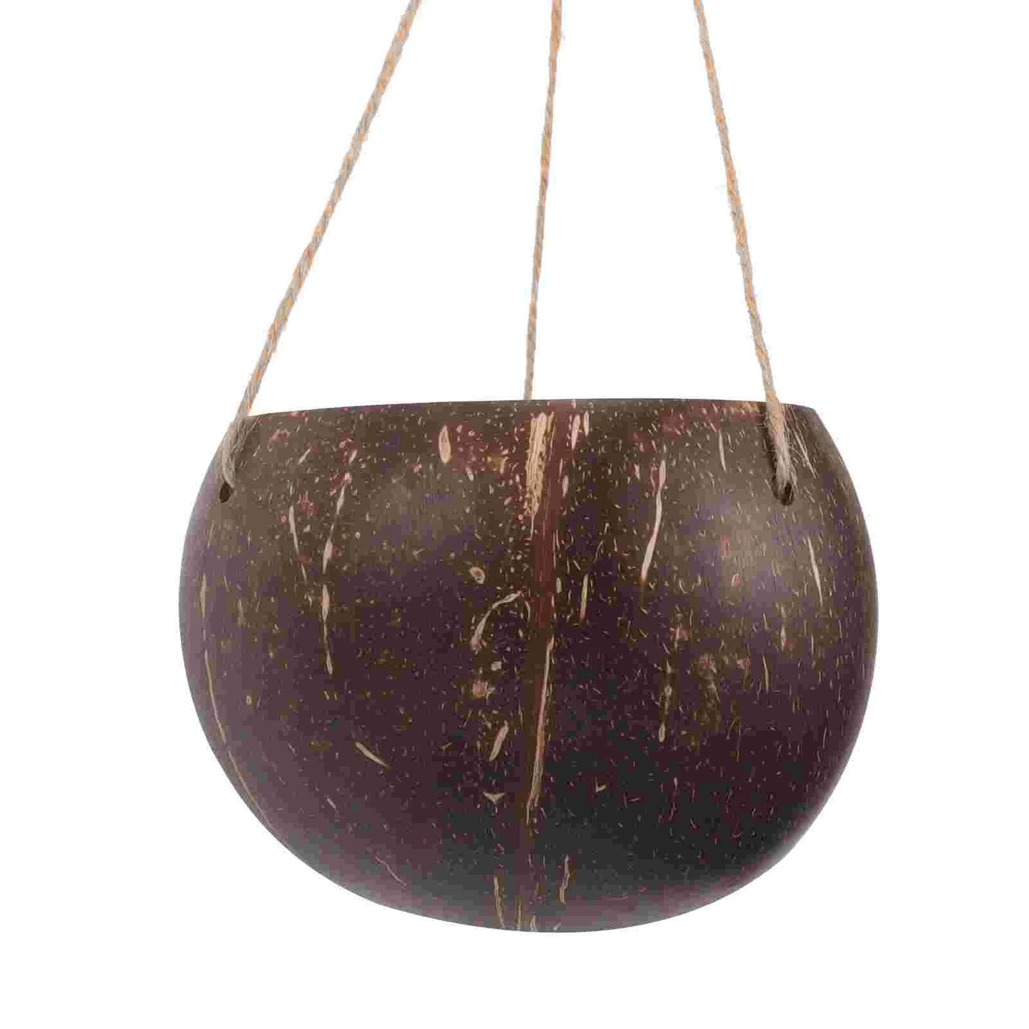 Large Hanging Planter Coconut Shell Flowerpot Wall Mounted Basket With Chain Flower Container Balcony Plant Holder Peaceful Pleasures Health and Wellness