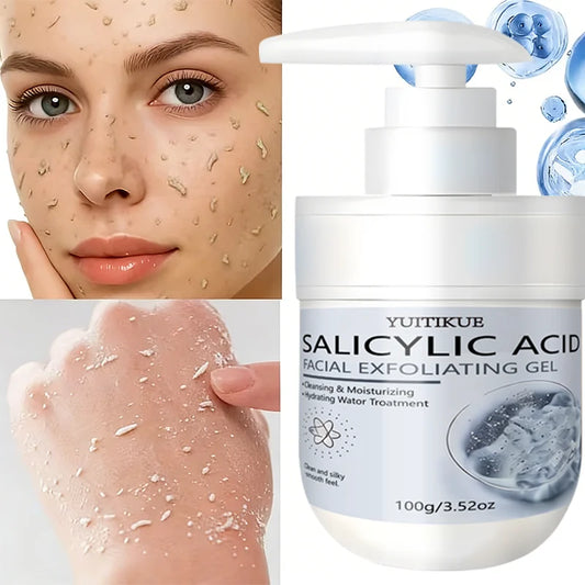 YUITIKUE Salicylic Acid Facial Exfoliating Gel 100g Cleansing & Moisturizing Care for Smooth, Silky Skin Peaceful Pleasures Health and Wellness