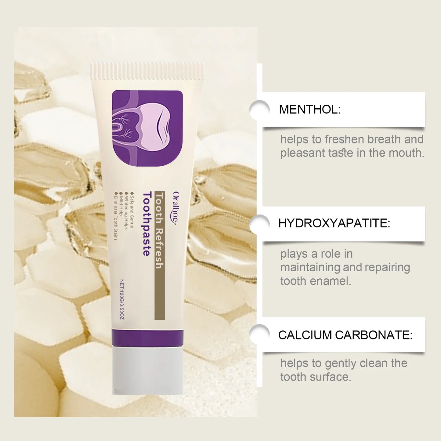 Oralhoe Whitening Toothpaste – Stain Removal & Fresh Breath