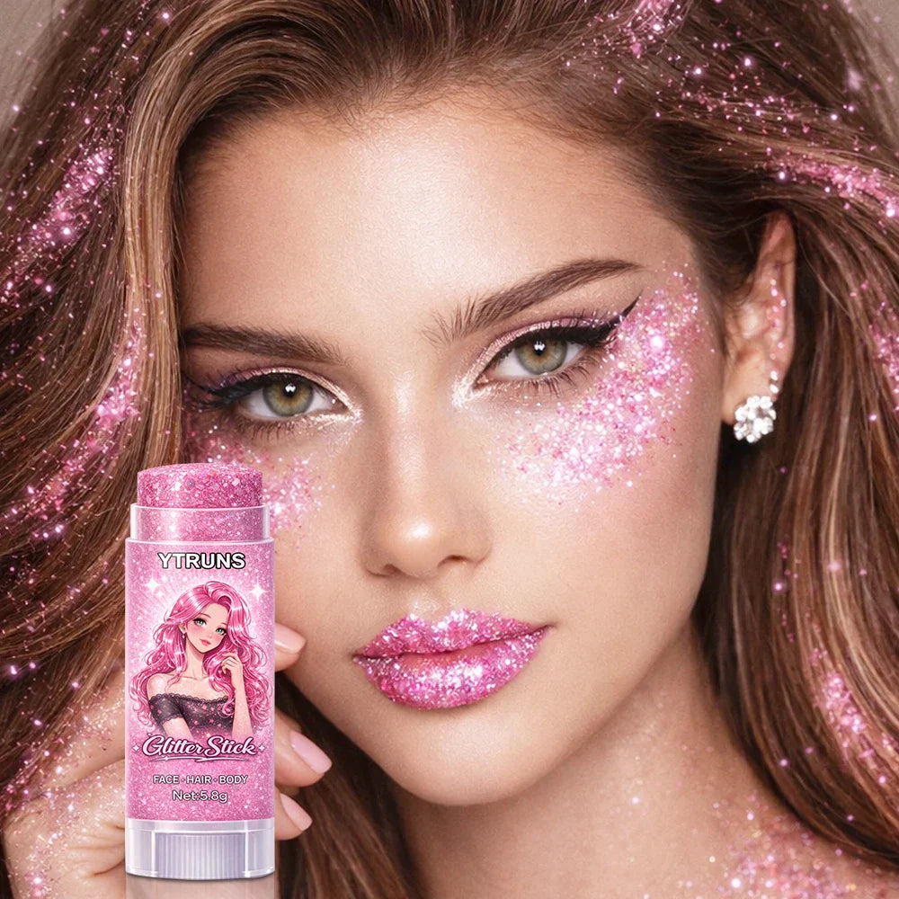 Glitter Gel Stick – Star Chunky Body & Face Shimmer, Waterproof