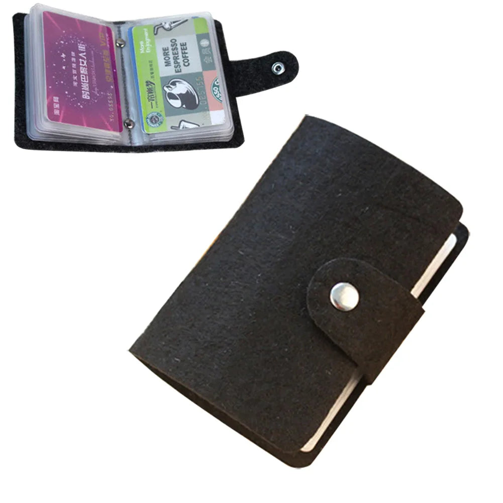 Fashion Accessories Unisex Women Men Vintage Pouch ID Credit Card Wallet Cash Holder Organizer Case Box Pocket Peaceful Pleasures Health and Wellness black