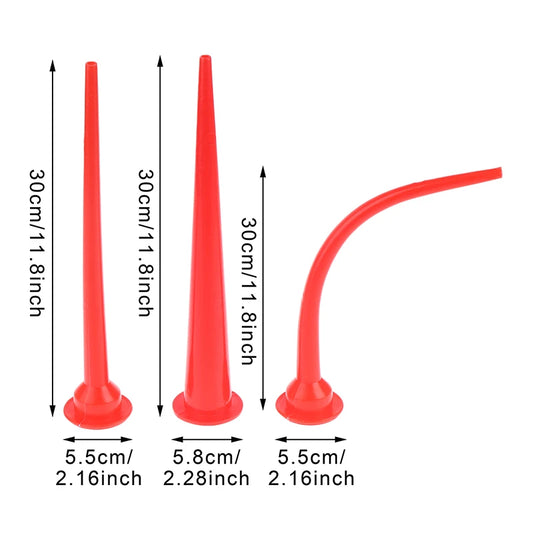 Camber / Long Caulking Nozzle Set Plastic Caulking Nozzle Applicator Sausage Caulking Extension Tool Peaceful Pleasures Health and Wellness
