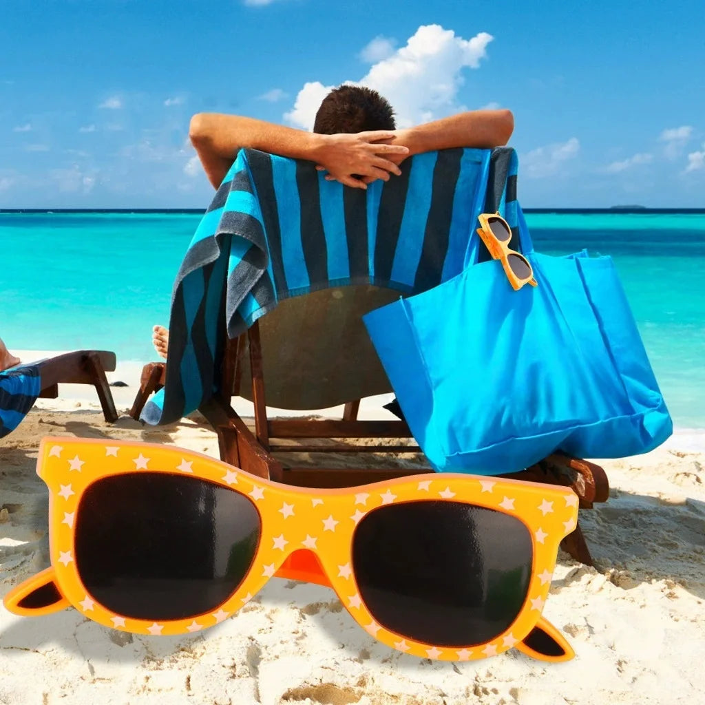 Large Beach Towel Clips for Chairs & Sun Loungers – Durable Beach Chair Accessory Peaceful Pleasures Health and Wellness