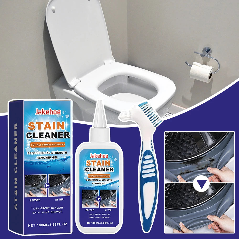 Household Stain Removing Gel Grout Cleaner For Tiles Grout Sealant Bathroom Kitchen Sinks Powerful Cleaning Agents With Brush Peaceful Pleasures Health and Wellness