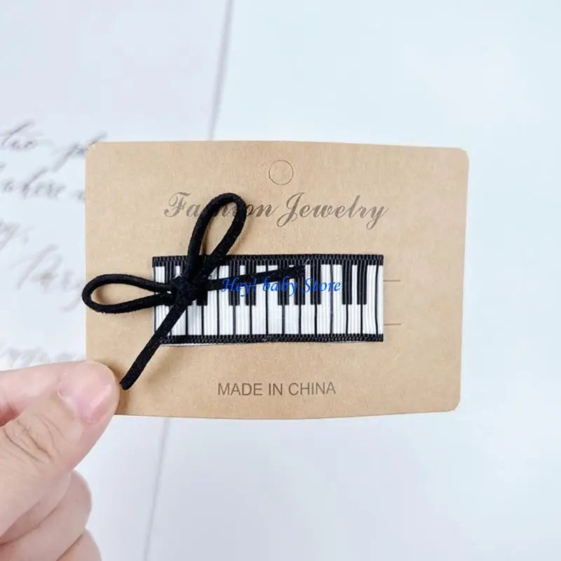 Music Note Hair Clips for Girls – Piano & Violin Barrettes