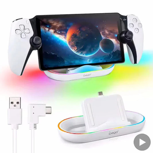 PS5 Portal Charging Dock Stand with 14 RGB Lighting Modes Gaming Charging Dock Oasis Select