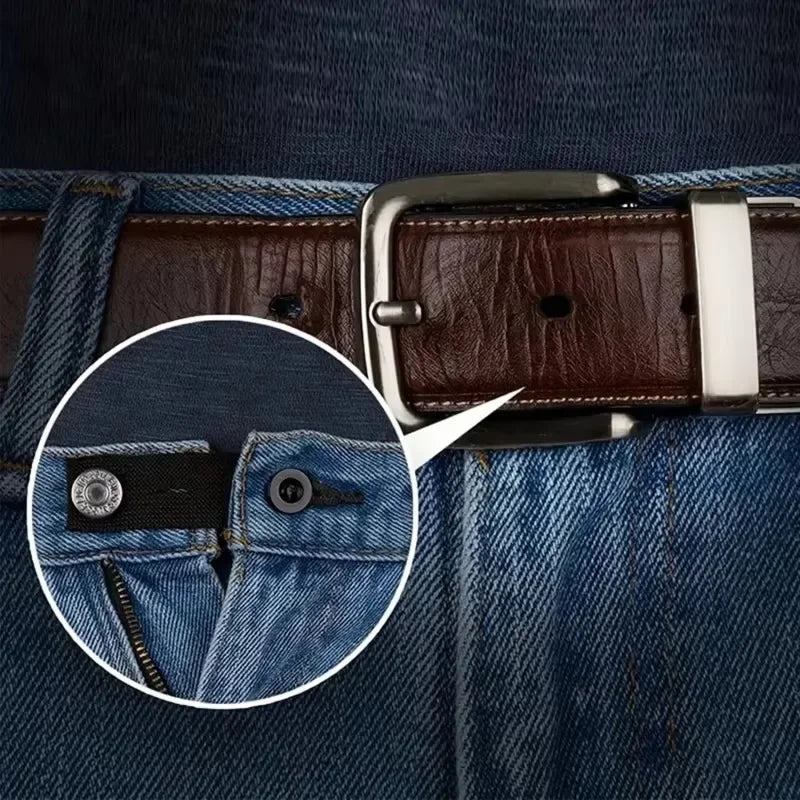 5pcs Pant Extender Belt Unisex Waist Band Tight Trousers Jeans Skirts Maternity Button Hooks Garment DIY Sewing Supplies Peaceful Pleasures Health and Wellness