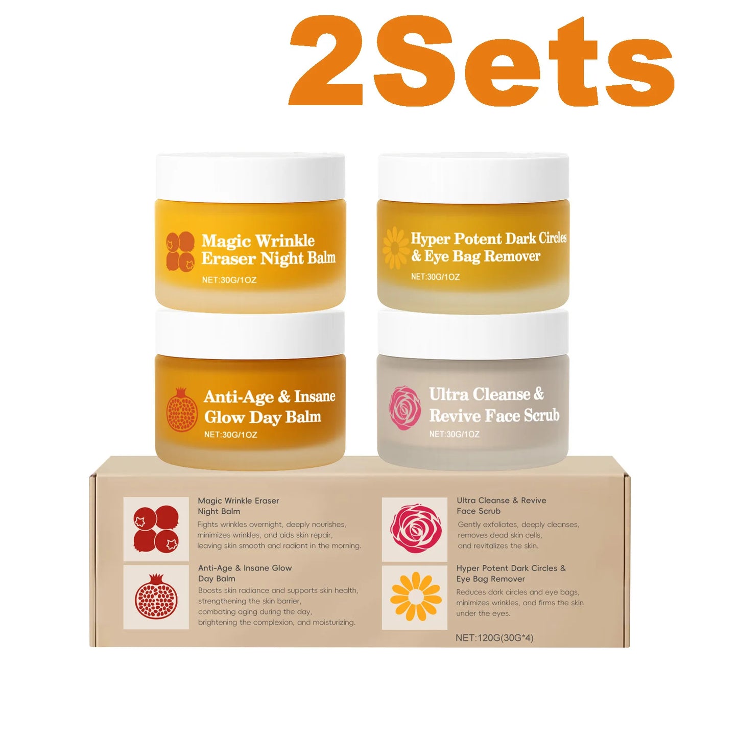 Day & Night Skincare Set – Firming, Brightening & Eye Care Combo