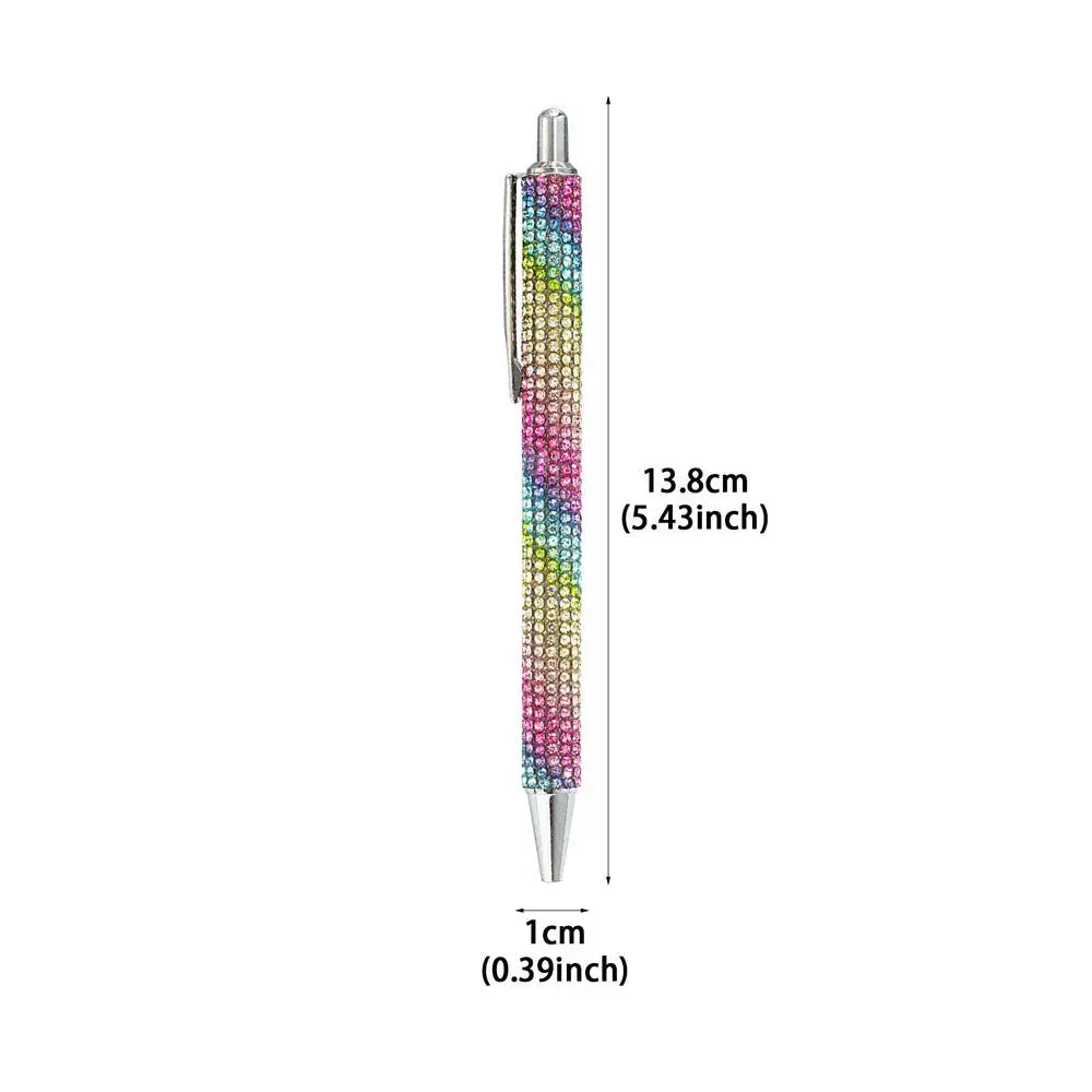 Crystal Rhinestone Ballpoint Pen – Bling Retractable School Pen