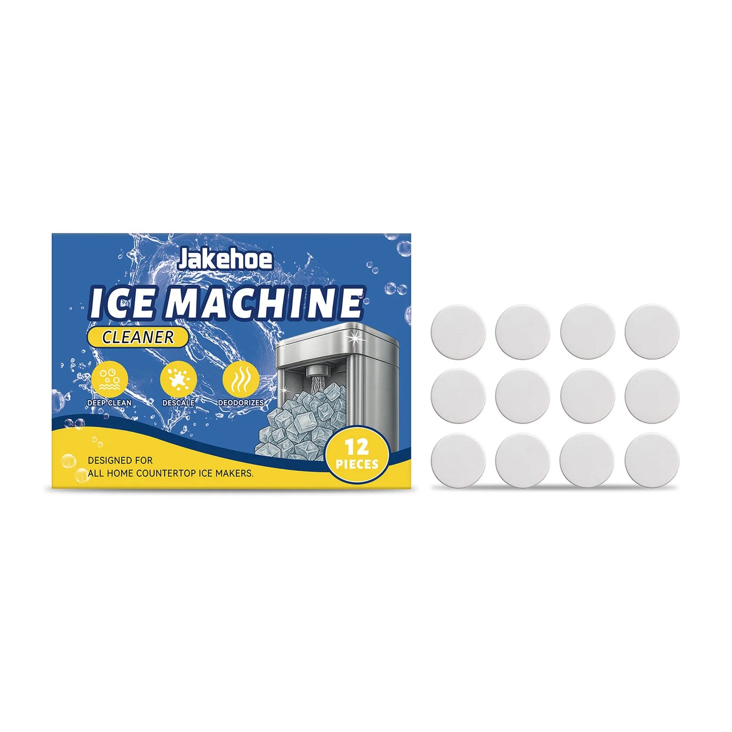 Universal Ice Maker Cleaning Solution Ice Machine Scale Stain Maintenance Cleaning Effervescent Tablets Home Kitchen Essential Peaceful Pleasures Health and Wellness A
