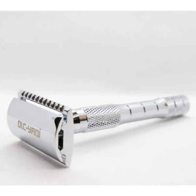 Yaqi Chrome Color Wet Shaving Double Edge Safety Razor Gift With 97mm Total Length And 92g Weight Provide Comfortable Shaving Peaceful Pleasures Health and Wellness