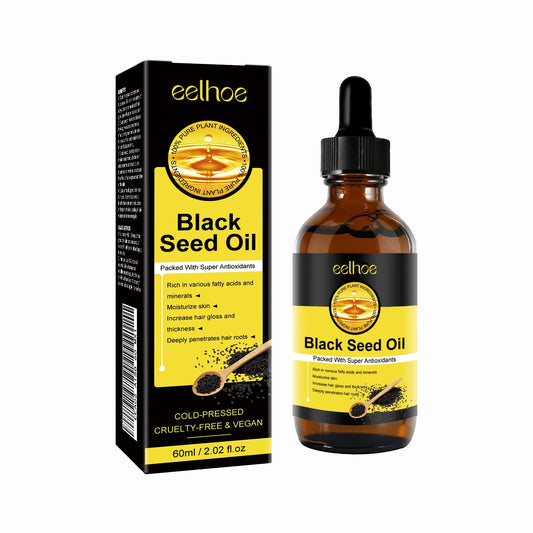 EELHOE Black Seed Oil for Hair Loss Treatment Hair Care Peaceful Pleasures Health and Wellness 60ml Boxed