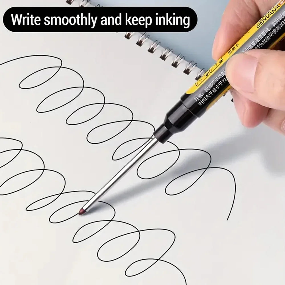 Waterproof Long Head Nib Deep Hole Markers Pen Tile Carpenter