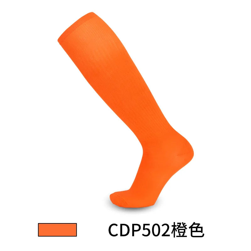 Solid Thin High Training Soccer Socks Men's Long Socks Children's Knee Socks Peaceful Pleasures Health and Wellness football socks 3 foot leghth18-23.5