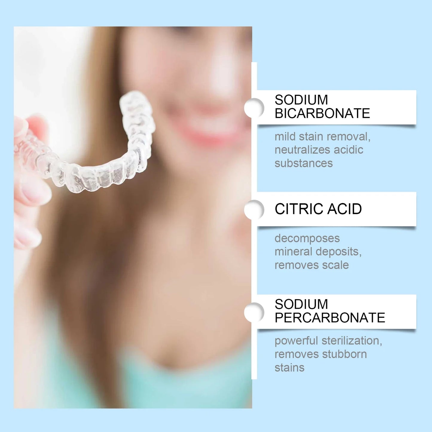 Denture Cleaning Effervescent Tablets – Stain & Odor Removal