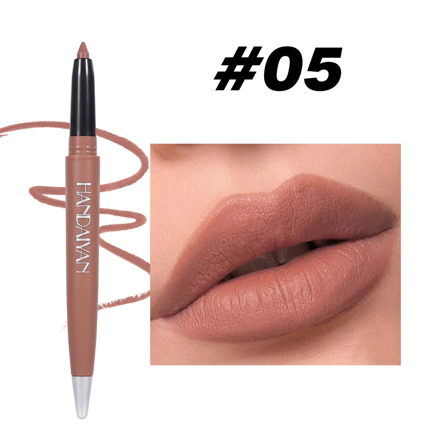 Handaiyan 6-Color Matte Lip Liner Set – Waterproof & Long-Lasting