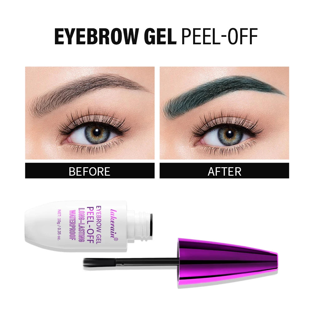 Tattoo Peel Off Eyebrow Gel Tint long-lasting Semi Permanent Brow Tint waterproof Transfer-proof Defined Looking Brows Cosmetics Peaceful Pleasures Health and Wellness