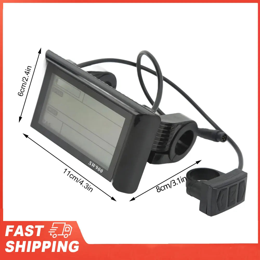 Electric Scooter LCD Display Meter Bike SW900 Waterproof Connector