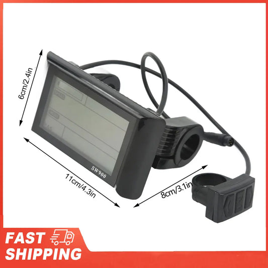 Electric Scooter LCD Display Meter Bike SW900 Waterproof Connector Peaceful Pleasures Health and Wellness