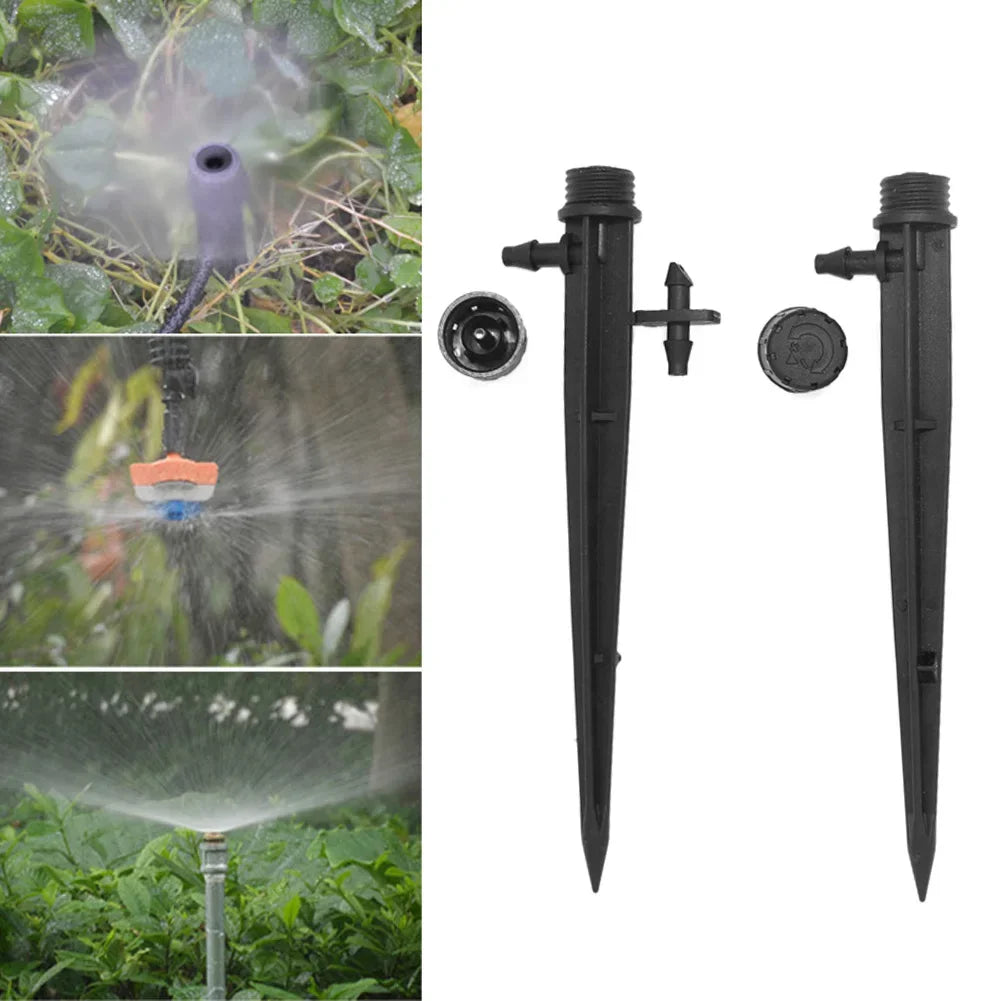 50x Adjustable 360° Drip Irrigation Emitters for Garden Peaceful Pleasures Health and Wellness