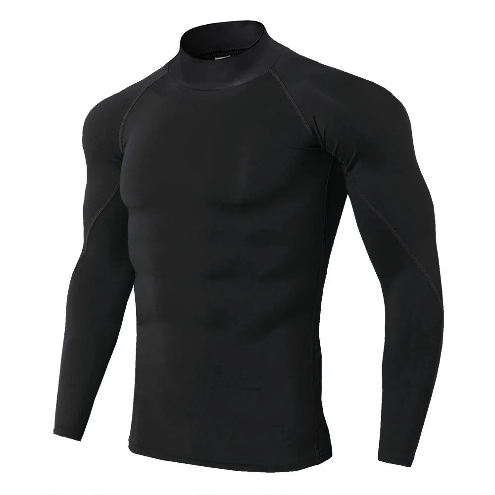 Men's Long Sleeve Compression Gym Shirt | Quick-Dry Sport Top