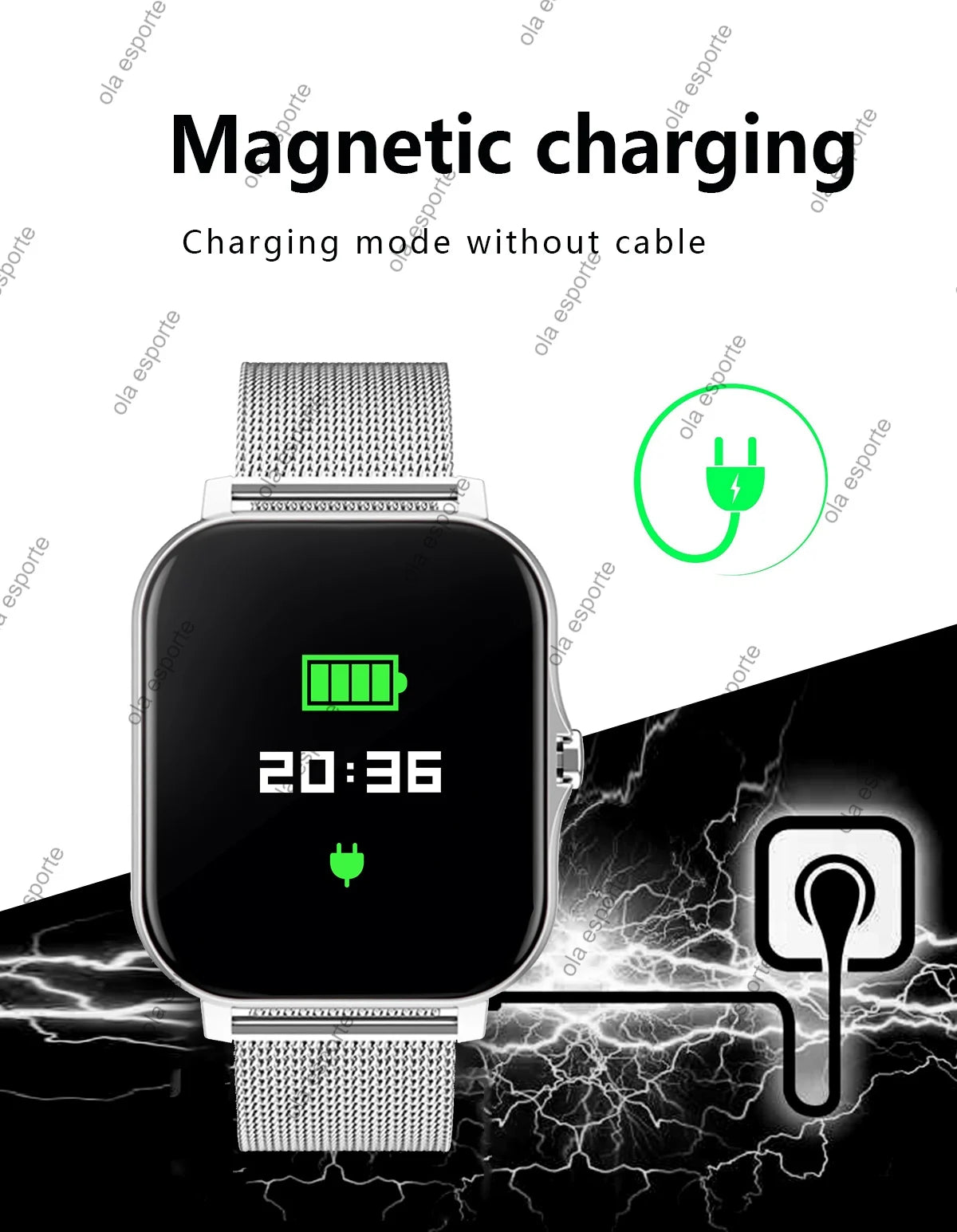 Ola Esporte Smartwatch – Bluetooth Call & Fitness Tracker