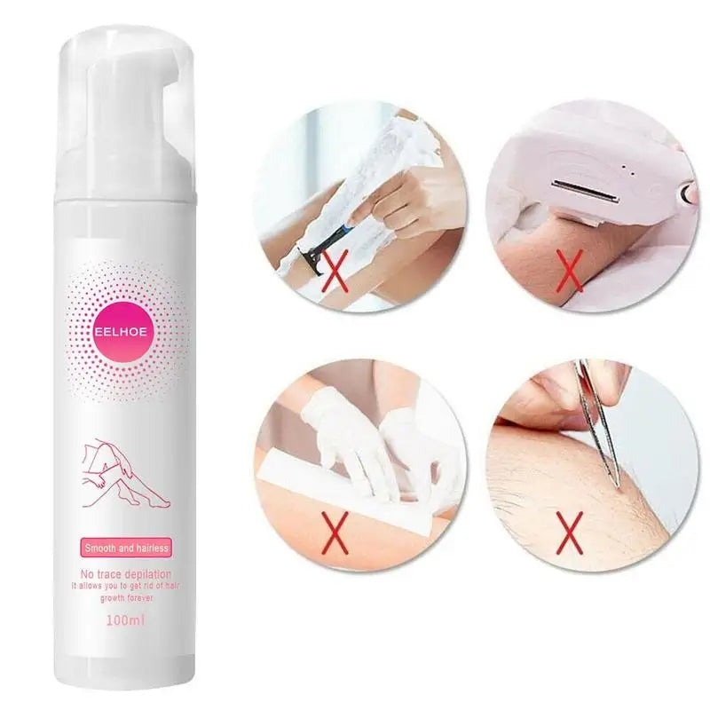 Hair Removal Foam Mousse Spray 30ml & 100ml – Gentle Formula