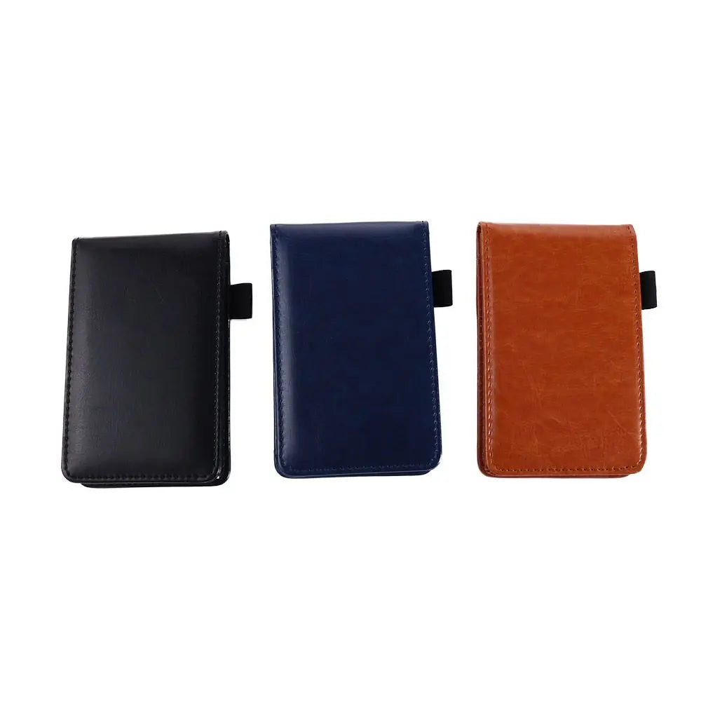 Office School Supplies Diary Small Memo Pads Leather Cover Mini Notepad A7 Notebook Business Memos Pocket Planner Peaceful Pleasures Health and Wellness
