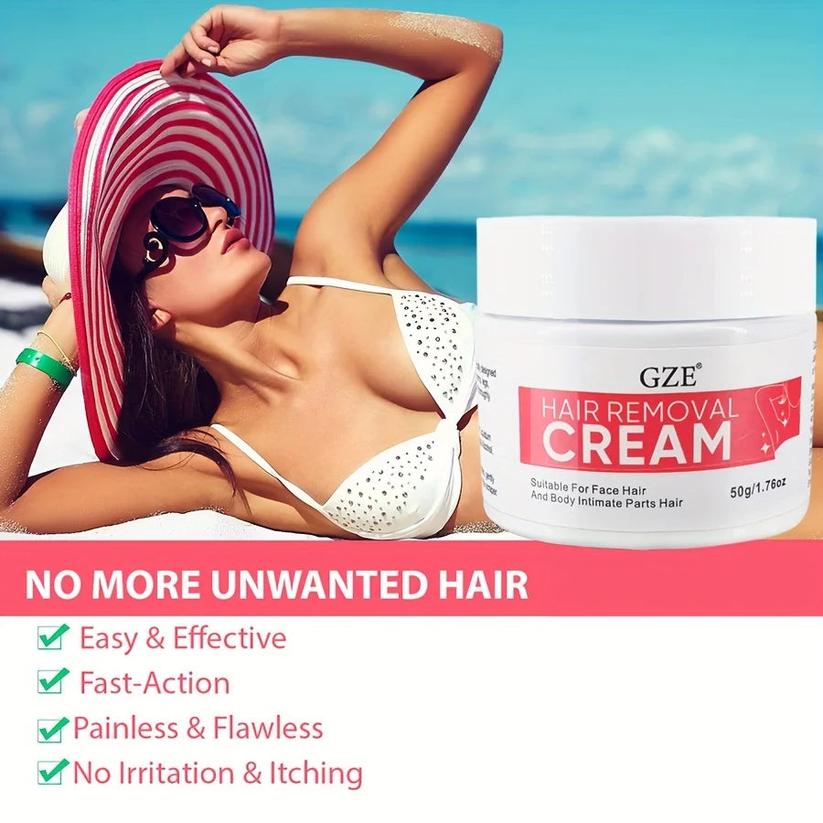 GZE Hair Removal Cream Women – Sensitive Bikini & Pubic Area