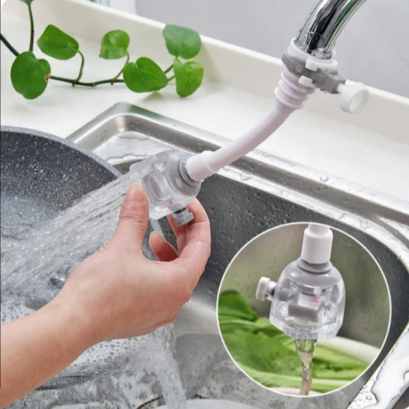 360° Faucet Extender – Dual Mode Water-Saving Sprayer