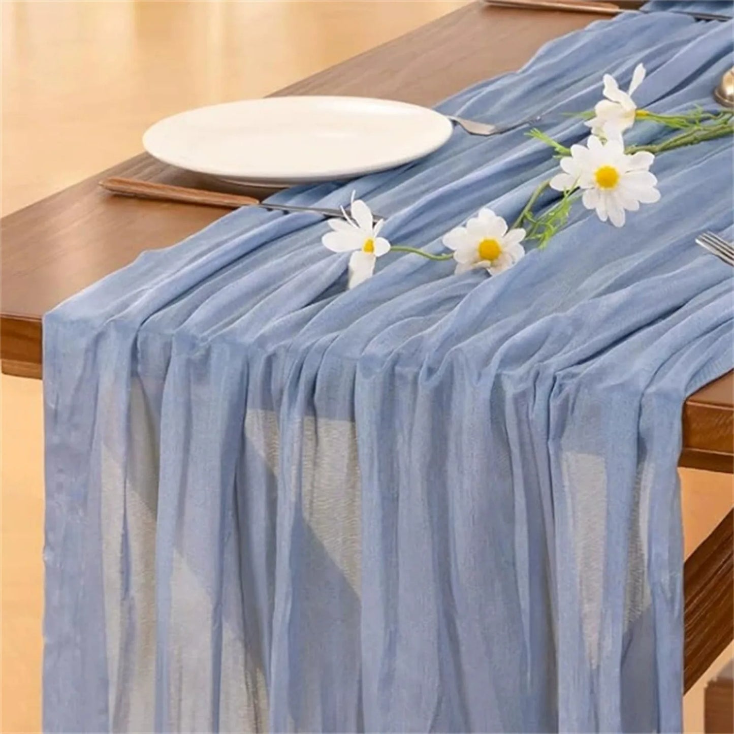 Cheesecloth Gauze Table Runner | Boho Wedding & Party Décor