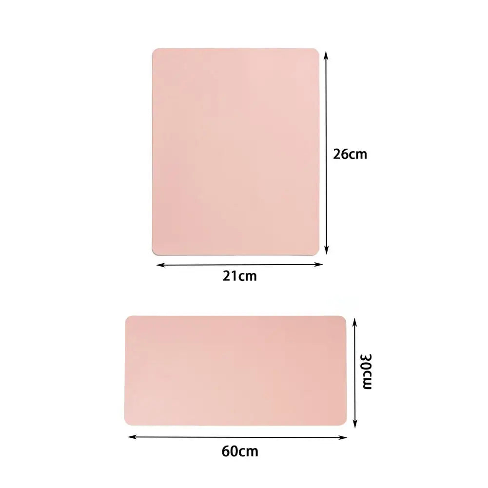 Pink Leather Nail Art Mat – Anti-Slip Armrest Cushion Pad